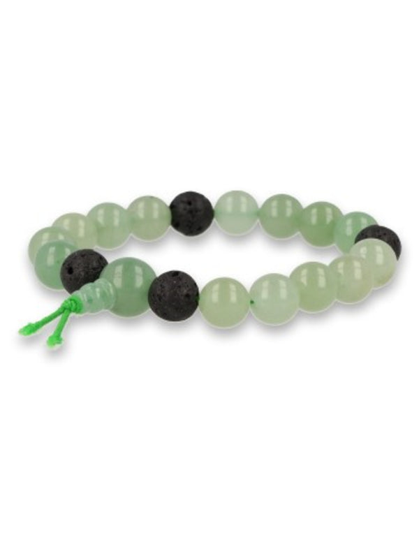 Aventurijn groen powerbead mannen - extra lange edelsteen armband