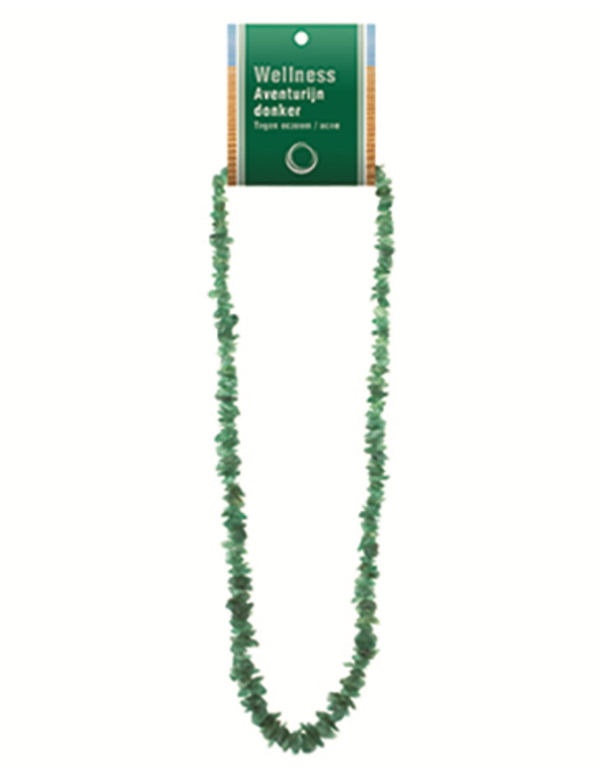 Aventurijn groen splitketting + kaart