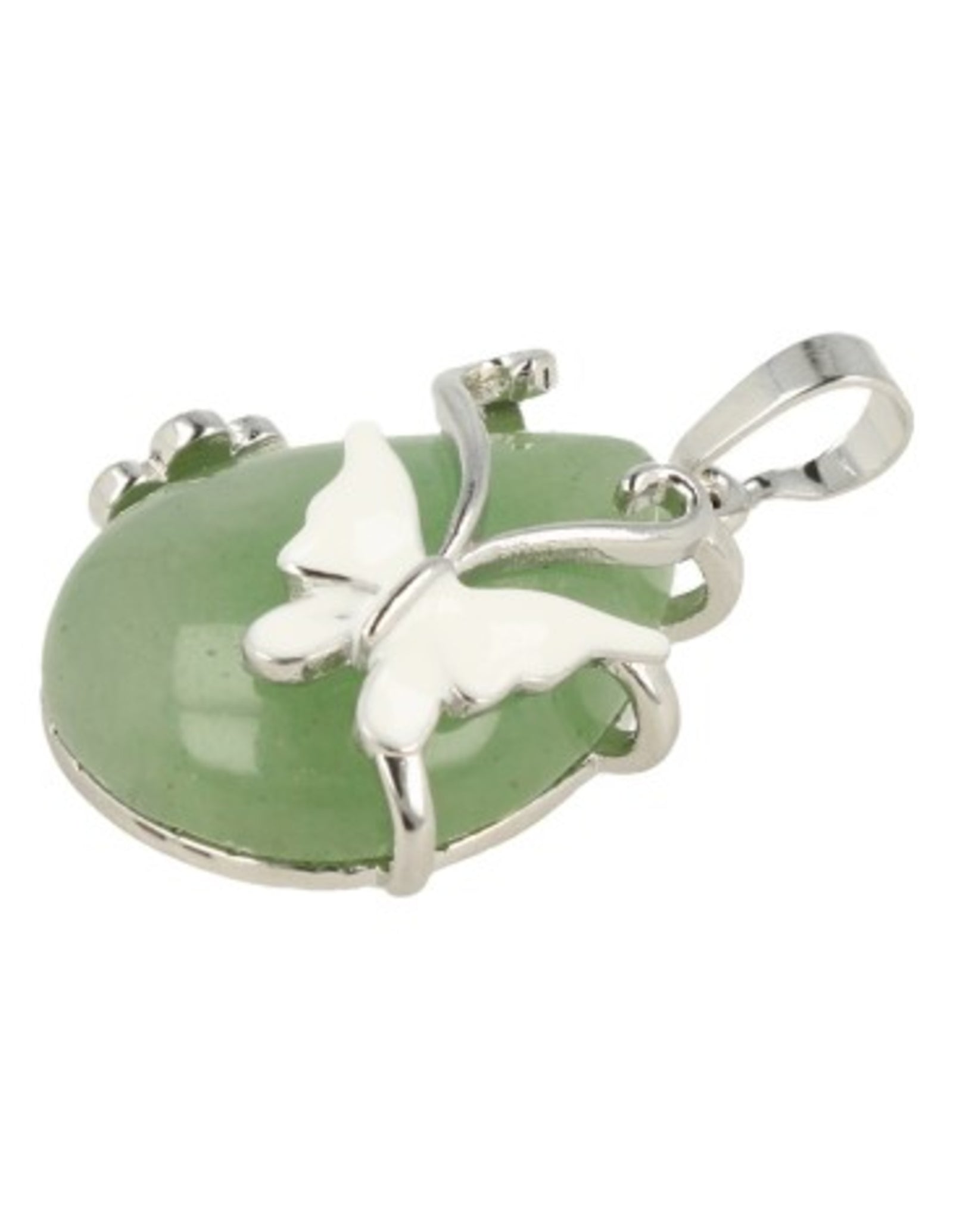 Aventurijn groen vlinder druppel hanger