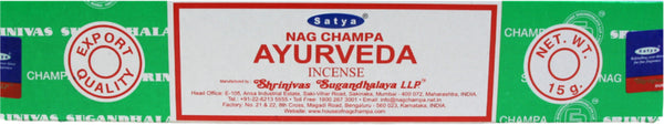 Ayurveda wierook stokjes Satya 15 grams