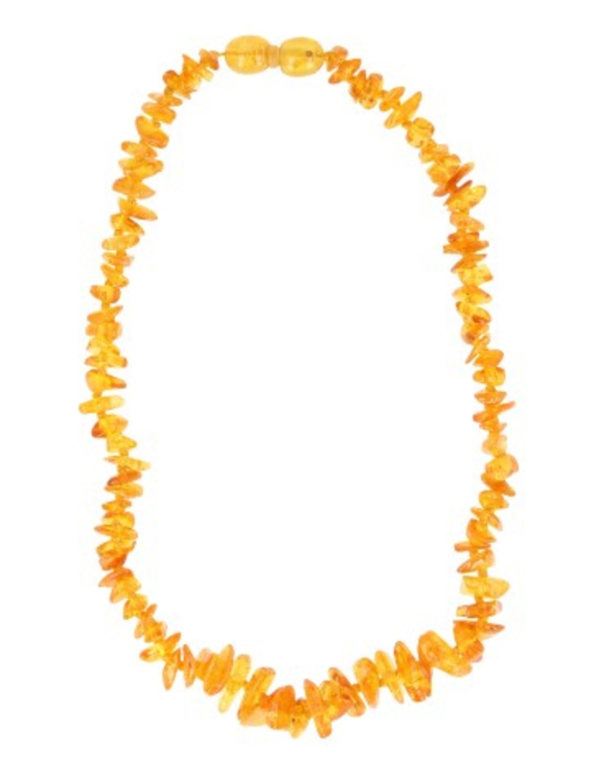 Barnsteen babyketting geel