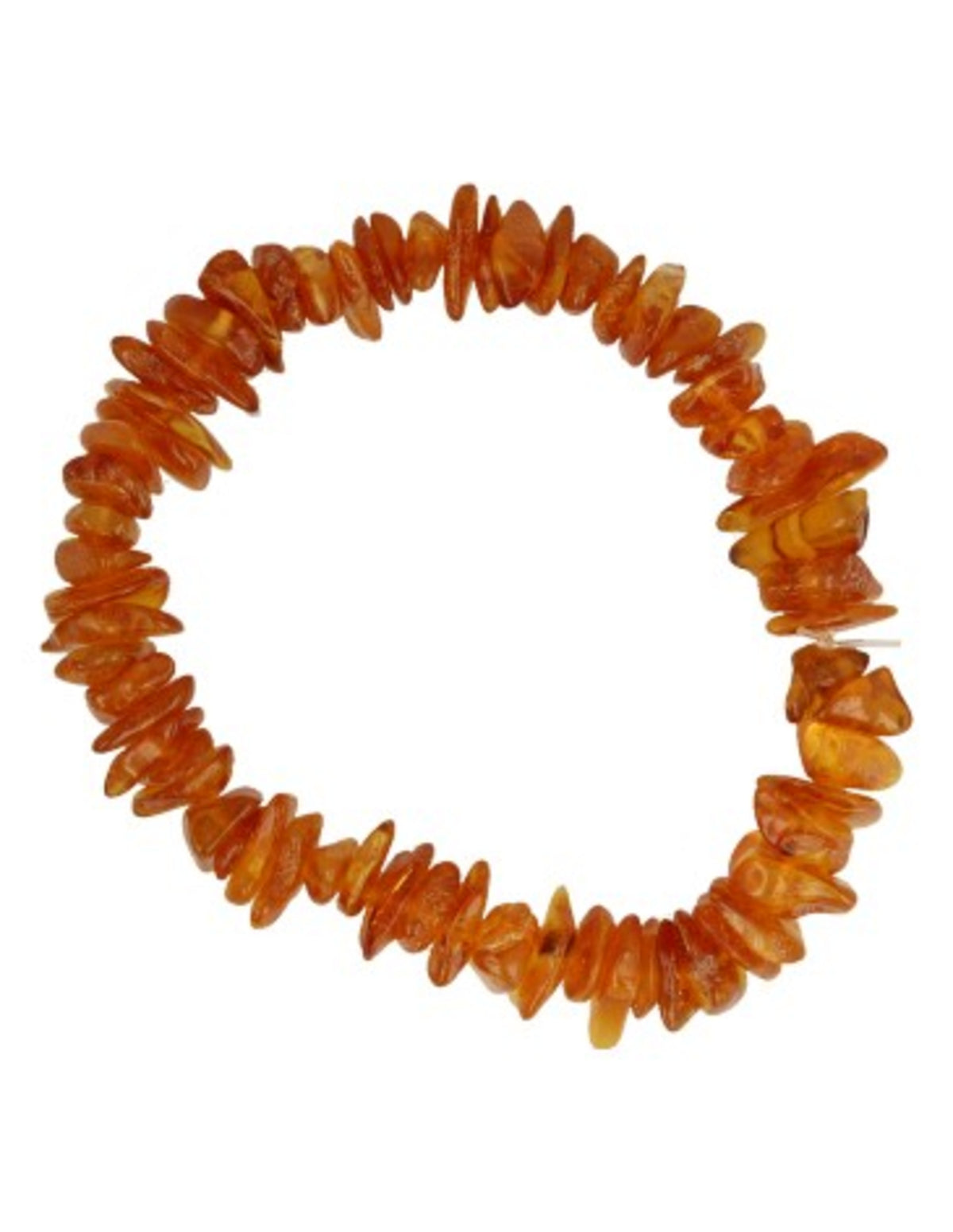 Barnsteen splitarmband geel