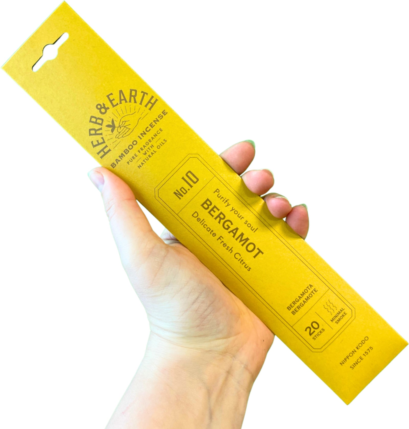 Bergamot Herb & Earth Nippon Kodo - Wierook Stokjes