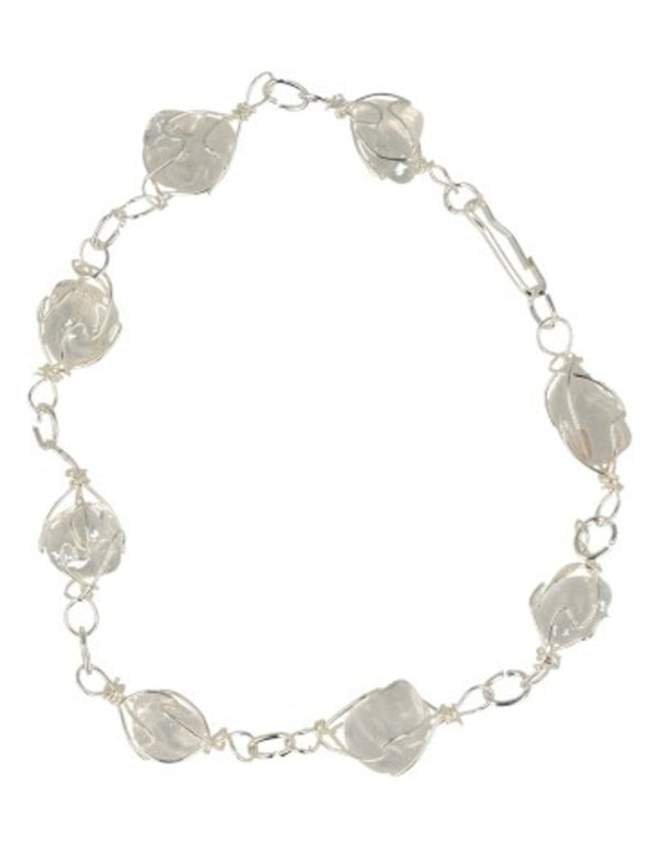 Bergkristal armband / enkelband edelsteen wire