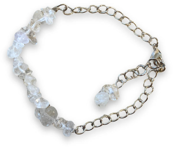 Bergkristal bar edelsteen armband