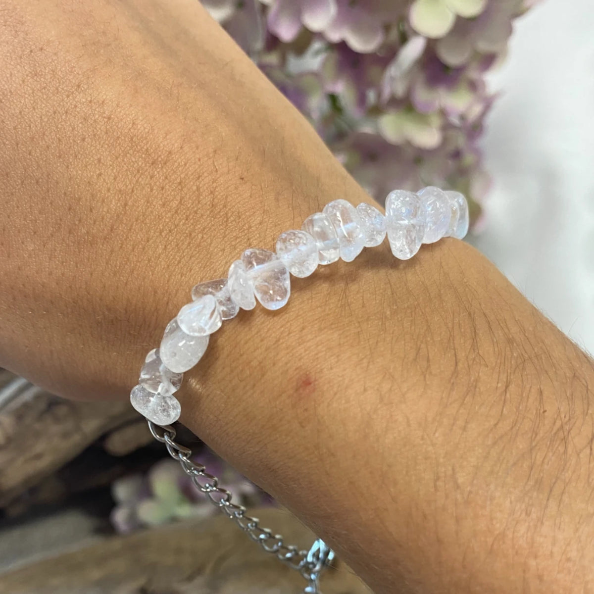 Bergkristal bar armband