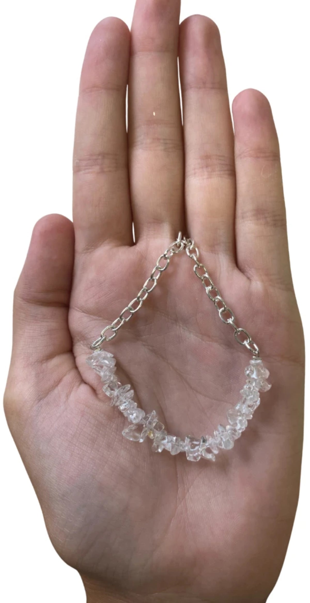 Bergkristal bar ketting