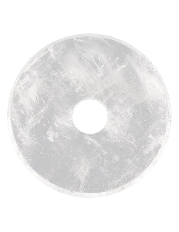 Bergkristal edelsteen donut 30 mm Hanger