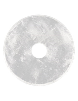 Bergkristal edelsteen donut 40 mm Hanger