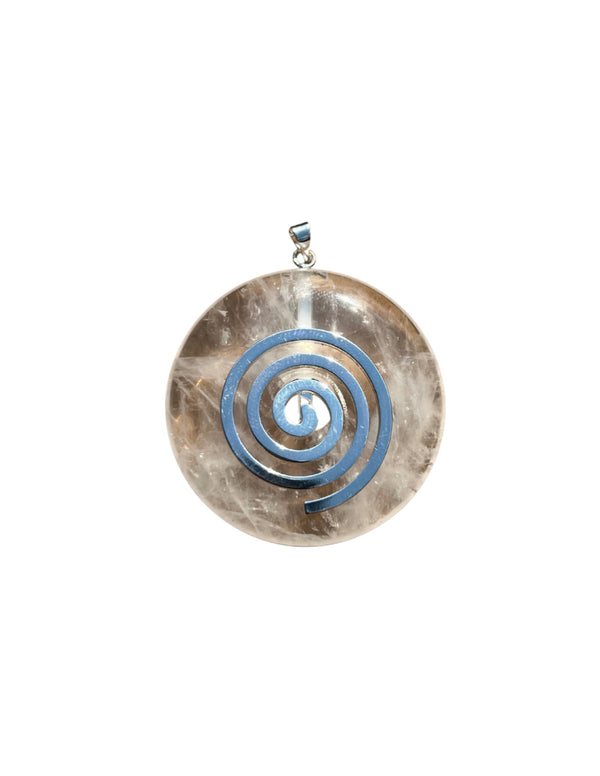 Bergkristal edelsteen donut Hanger