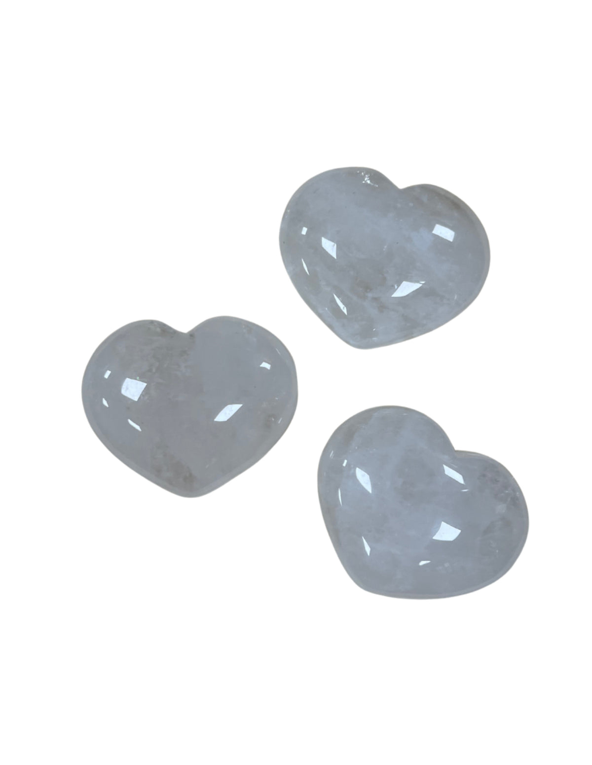 Bergkristal edelsteen hart 45 mm