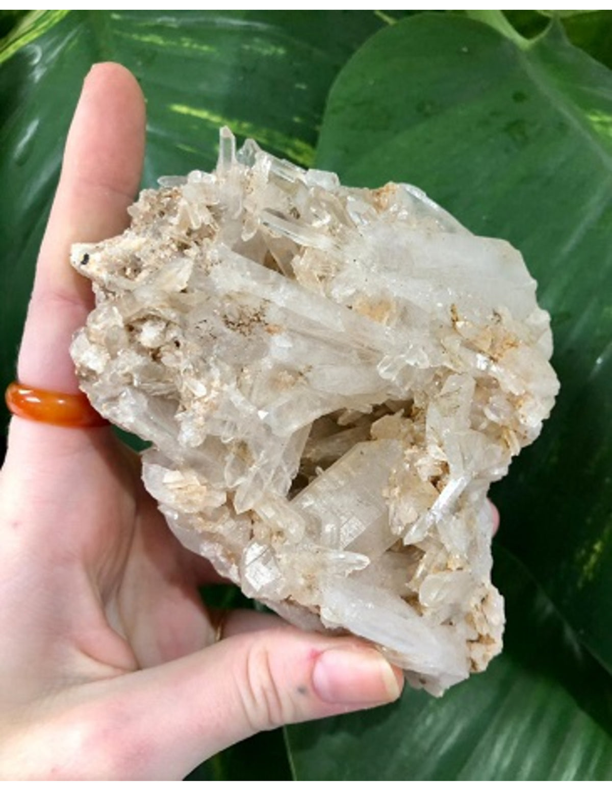 Bergkristal / Lemurisch kristal / Fadenkwarts ruwe combi nr.16