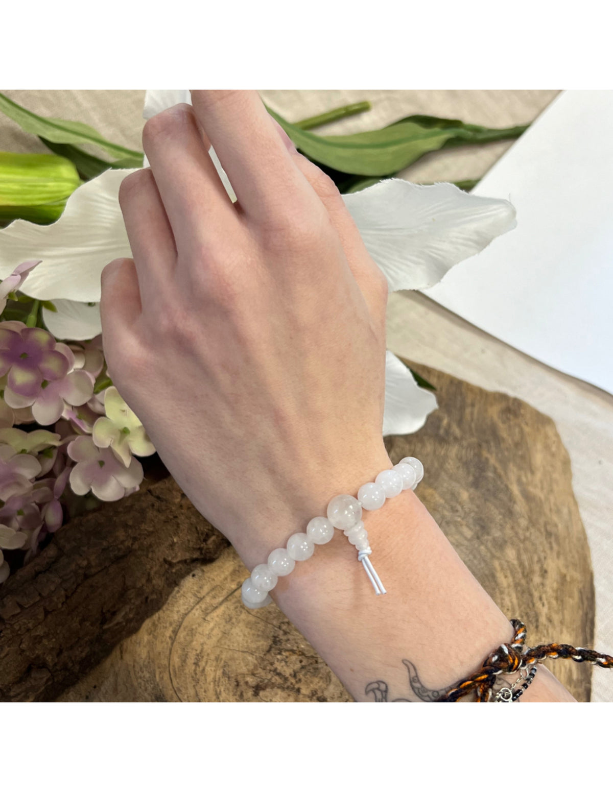 Bergkristal powerbead armband
