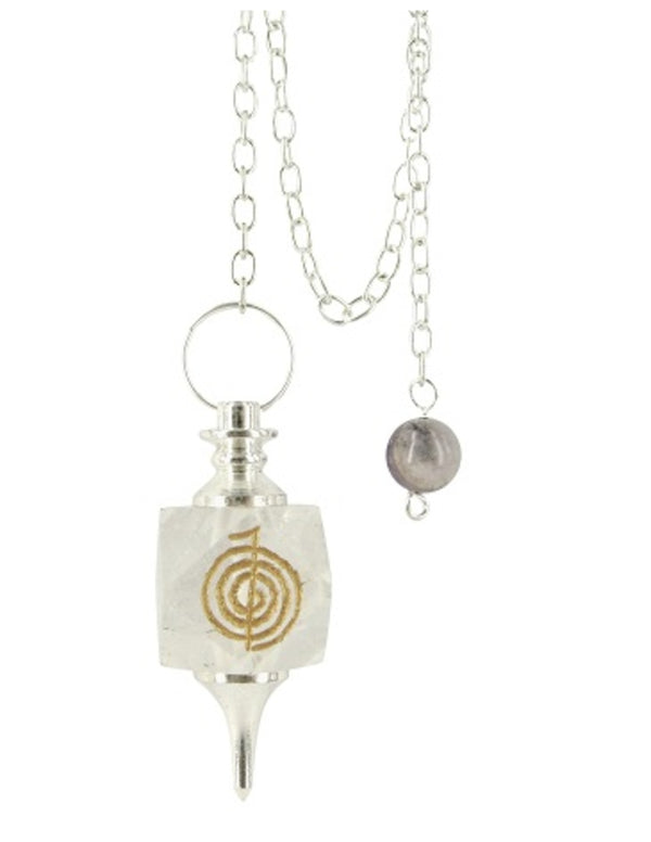Bergkristal reiki edelsteen pendel
