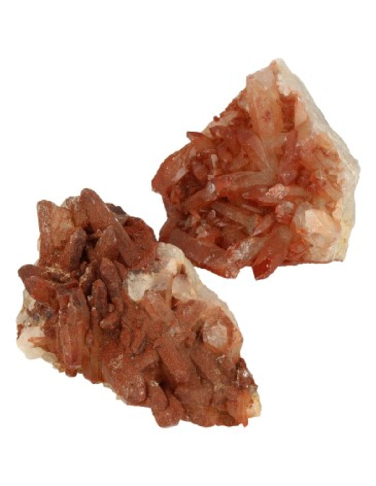 Bergkristal rood ruw 150-200 gram