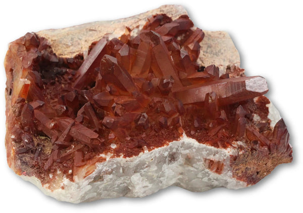 Bergkristal rood ruwe edelsteen nr.42