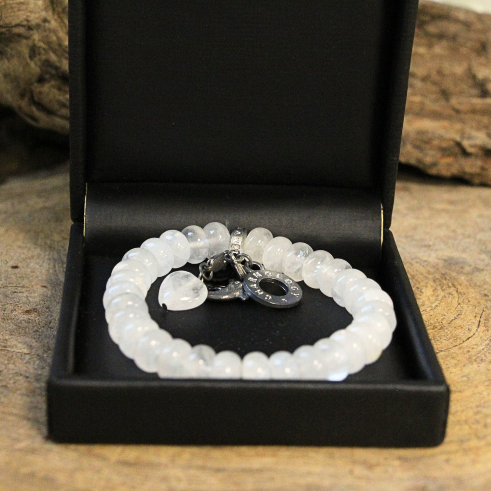 Bergkristal Ruby Mania, armband nr 1, rond
