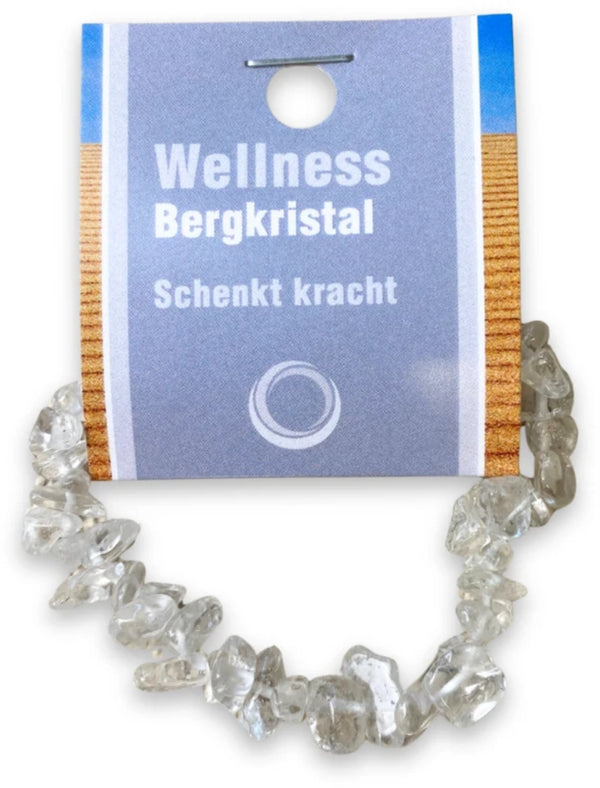 Bergkristal edelsteen splitarmband