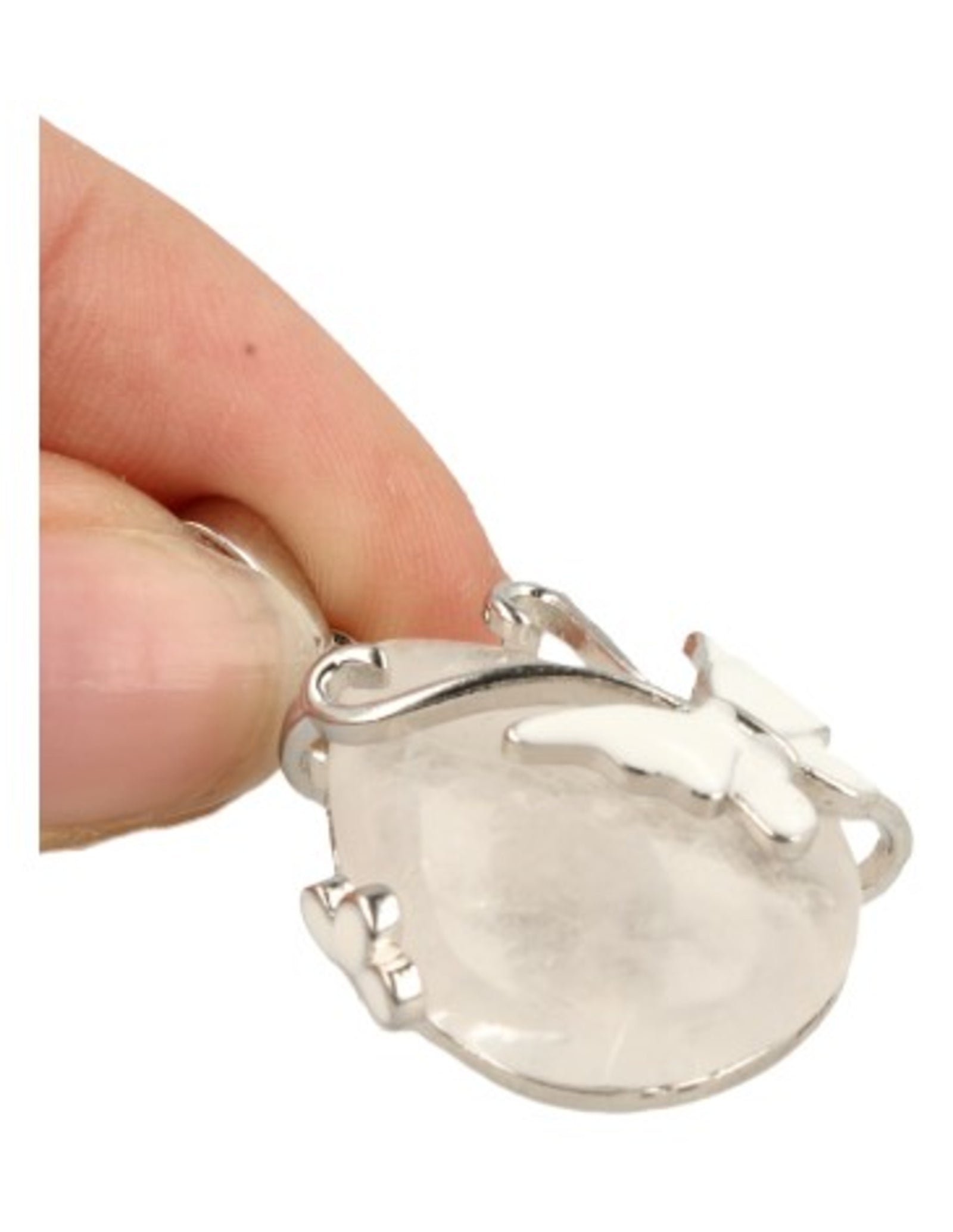 Bergkristal vlinder druppel hanger