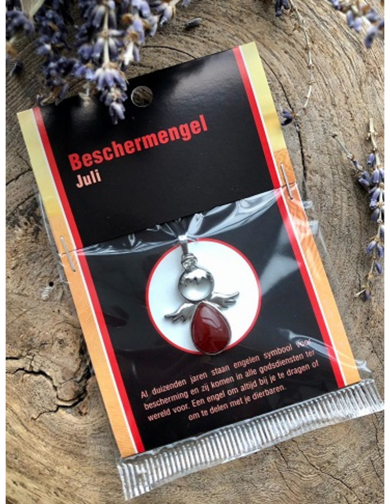 Beschermengel Juli op kaartje