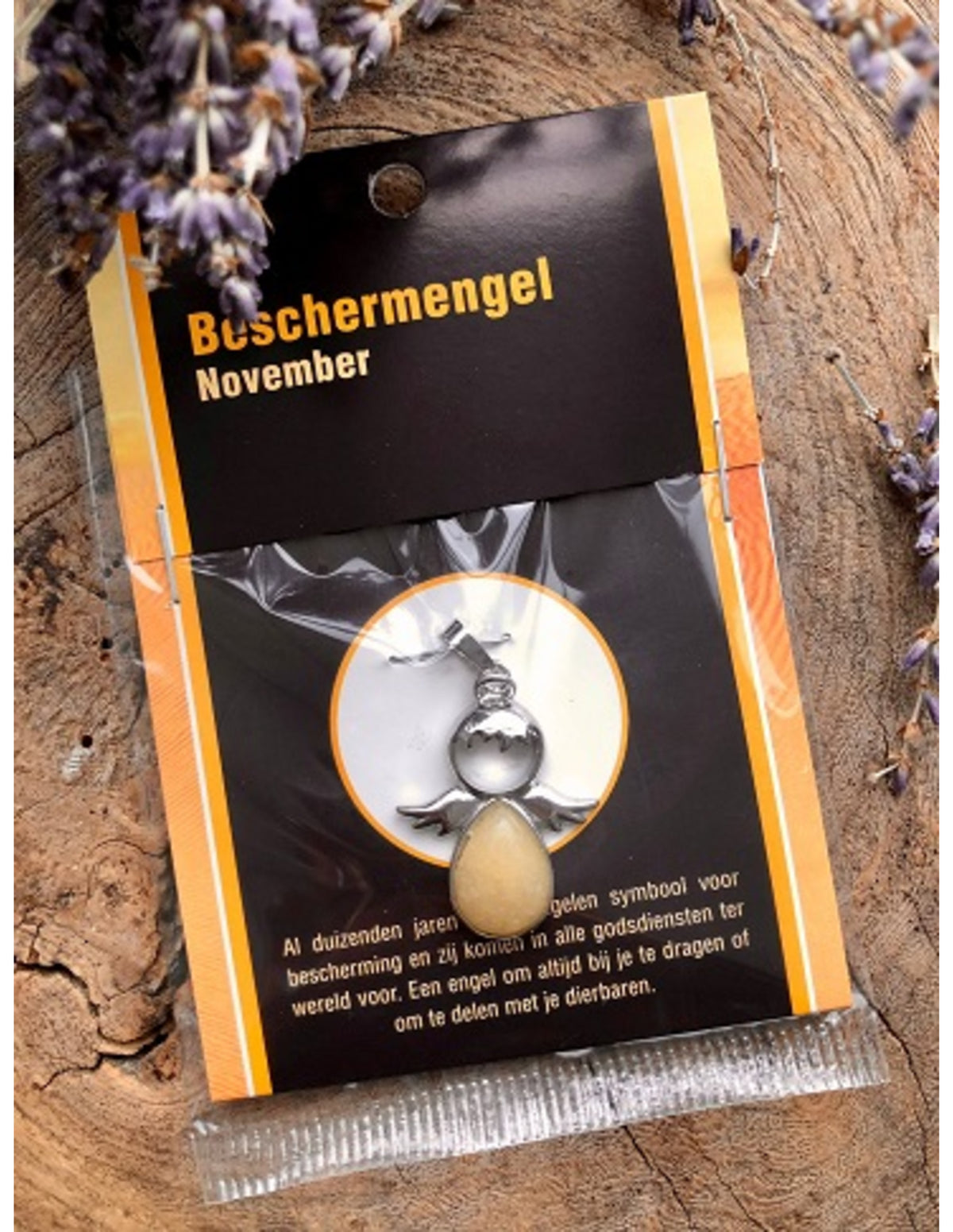 Beschermengel November op kaartje