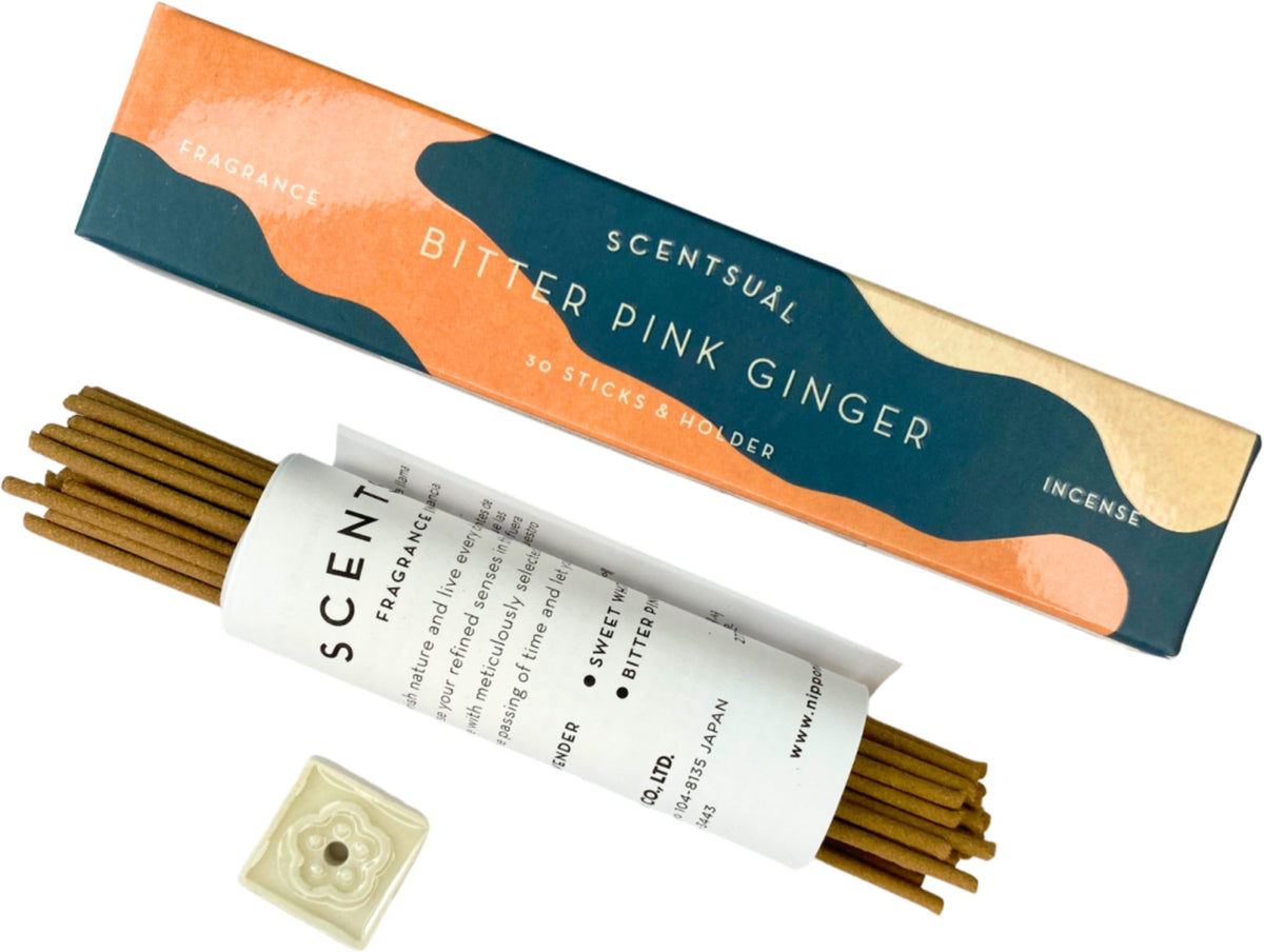 Bitter Pink Ginger Scentsual Nippon Kodo - Wierook Stokjes