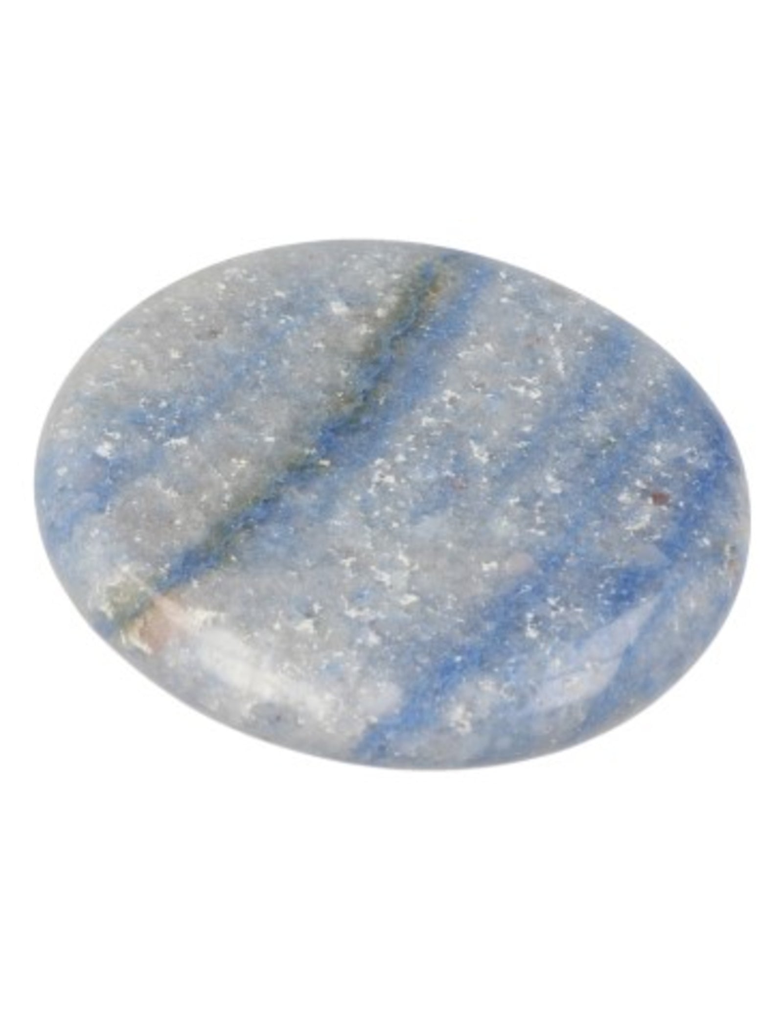 Blauwe kwarts zaksteen