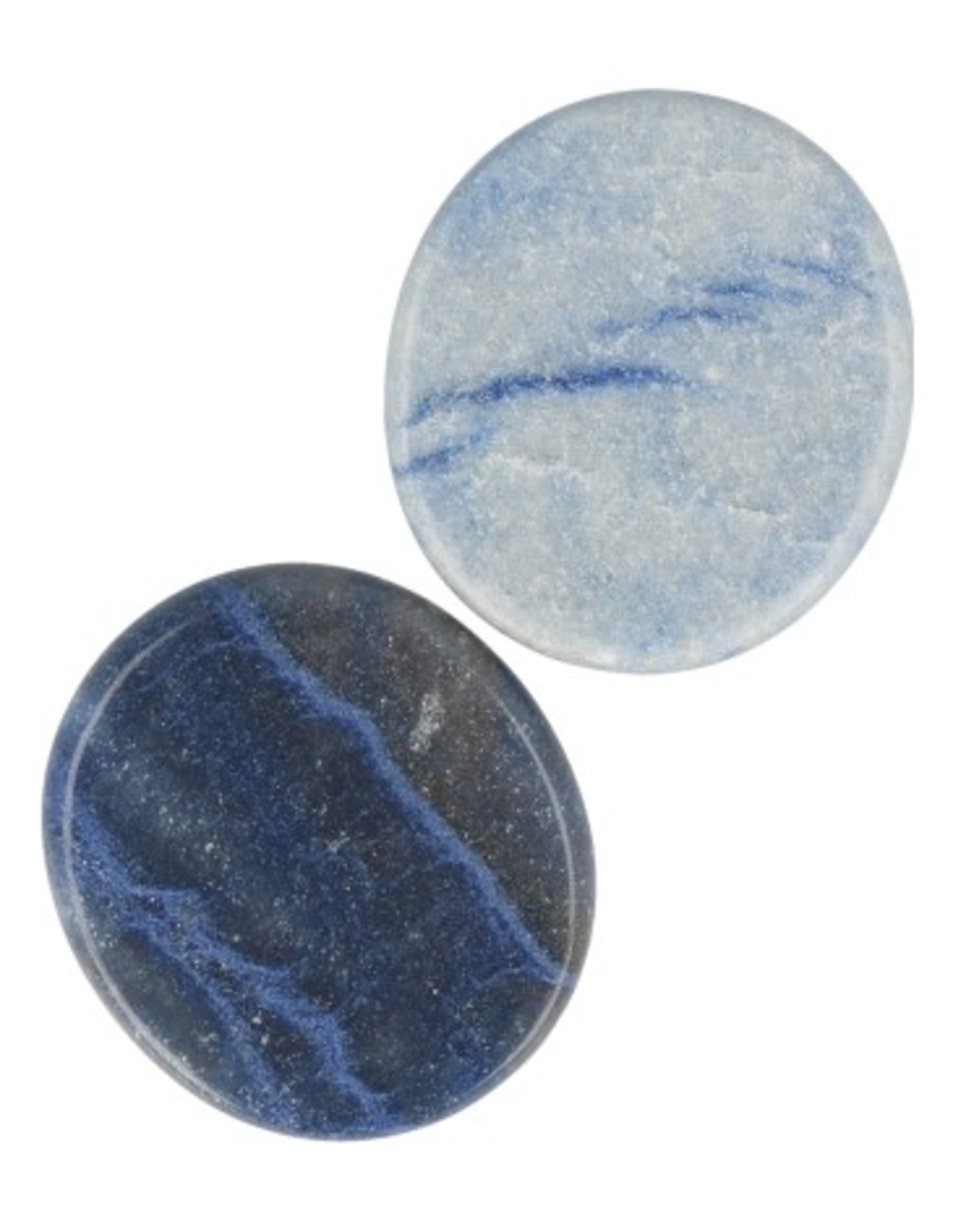 Blauwe kwarts zaksteen