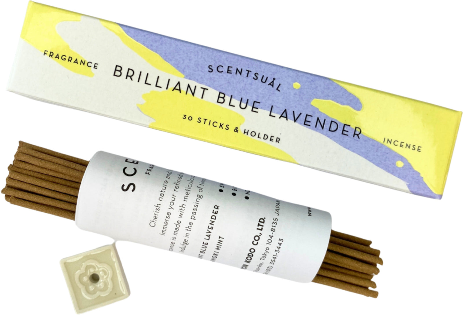Brilliant Blue Lavender Scentsual Nippon Kodo - Wierook Stokjes
