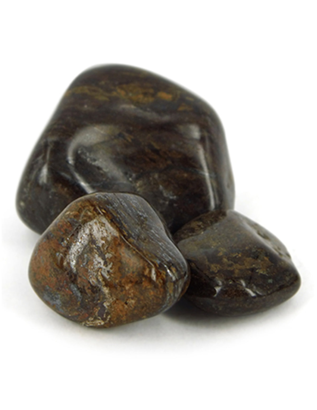 Bronziet trommelstenen 100 gr. (mt3)
