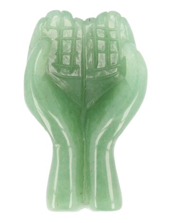 Cadeau handen Aventurijn groen