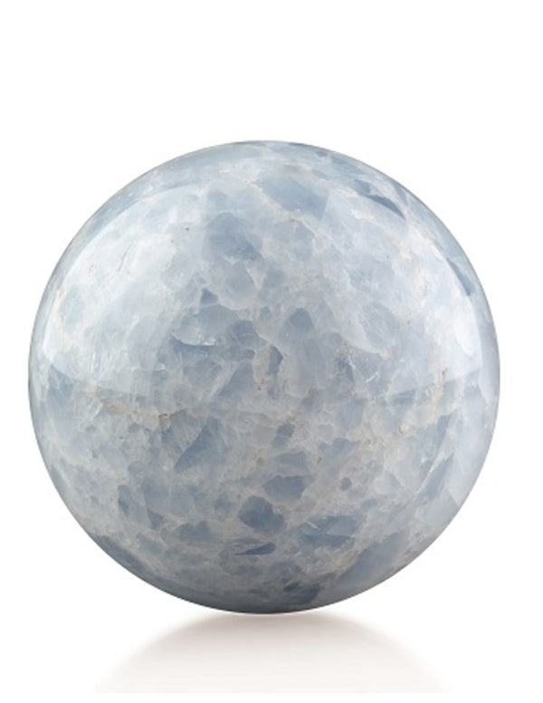 Calciet blauw edelsteen bollen, p/kg