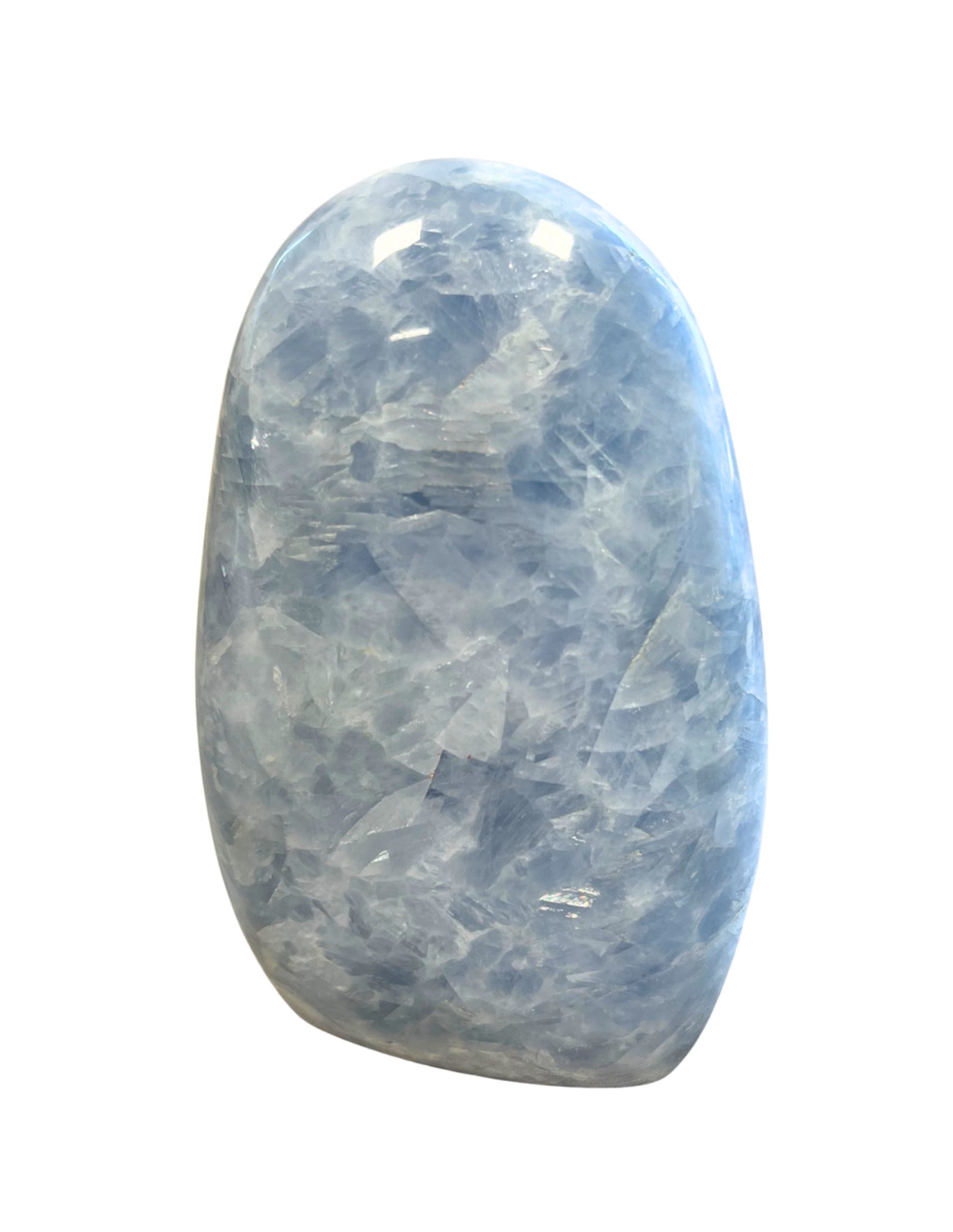 Calciet blauw edelsteen sculptuur nr.05
