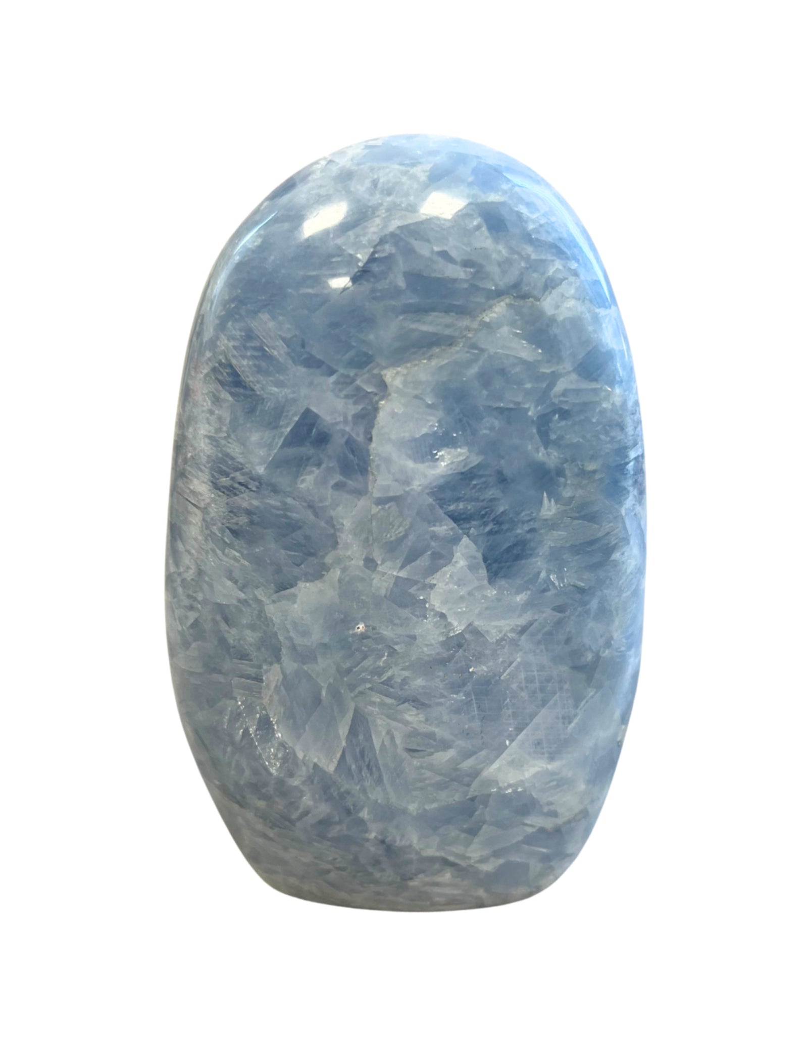 Calciet blauw edelsteen sculptuur nr.05