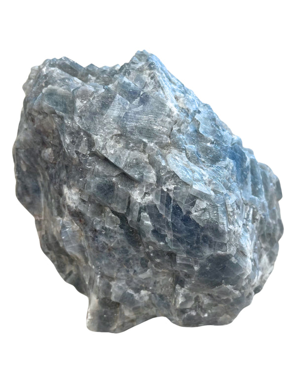 Calciet blauw ruwe edelsteen stuk nr.02