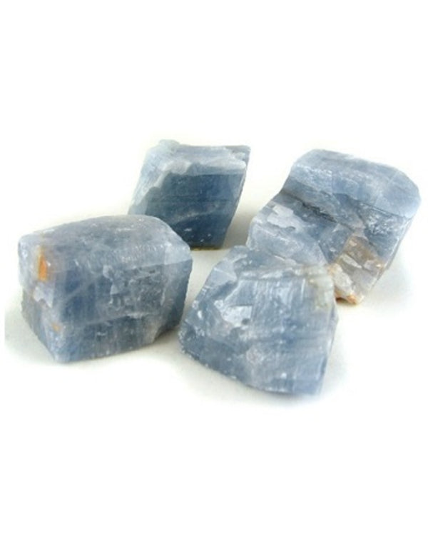 Calciet blauw ruwe edelsteen