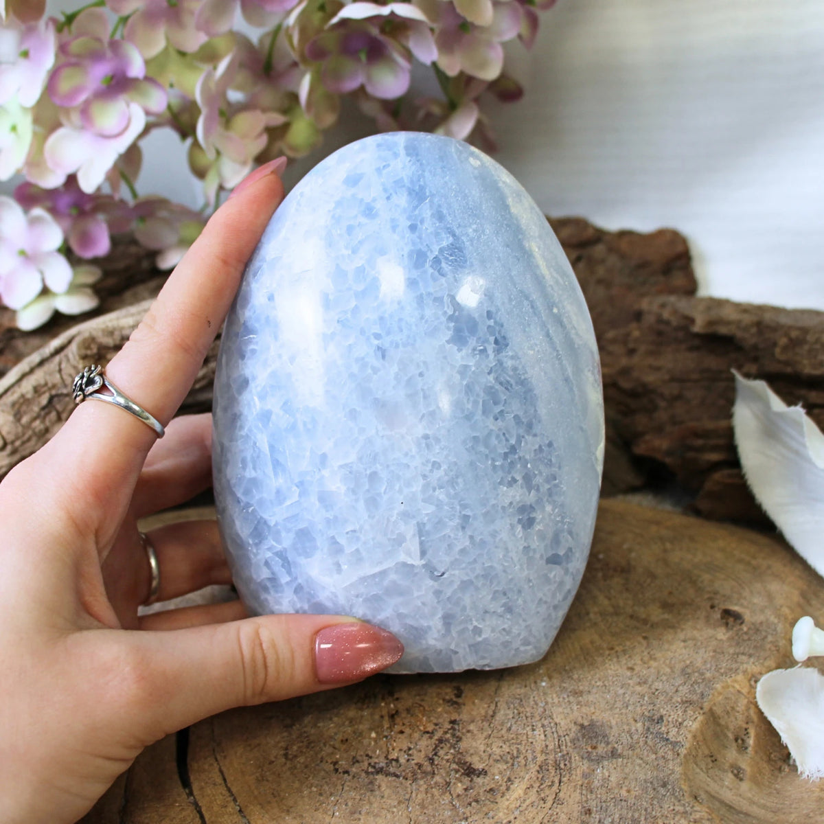 Calciet blauw sculptuur nr.18