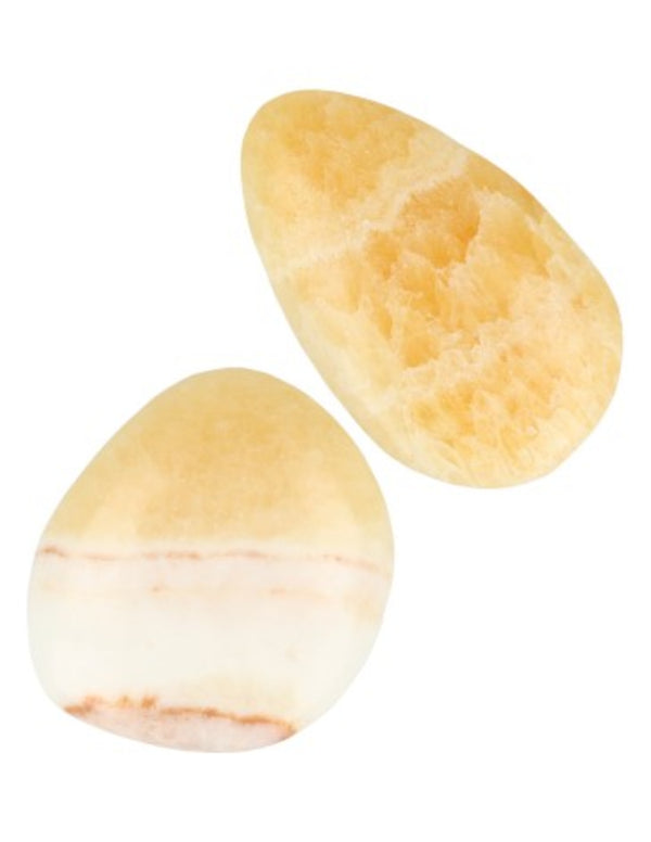 Calciet geel A edelsteen zaksteen Madagaskar
