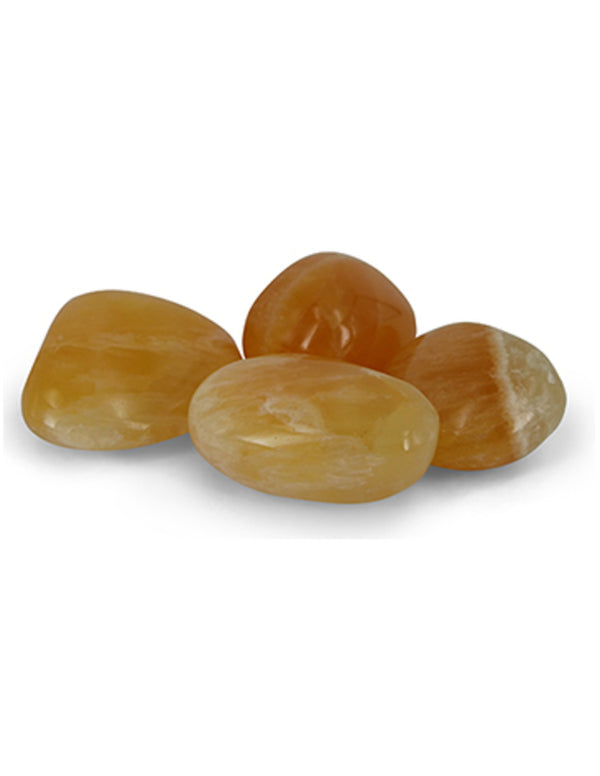 Calciet geel edelsteen trommelstenen 100 gr. (mt3)
