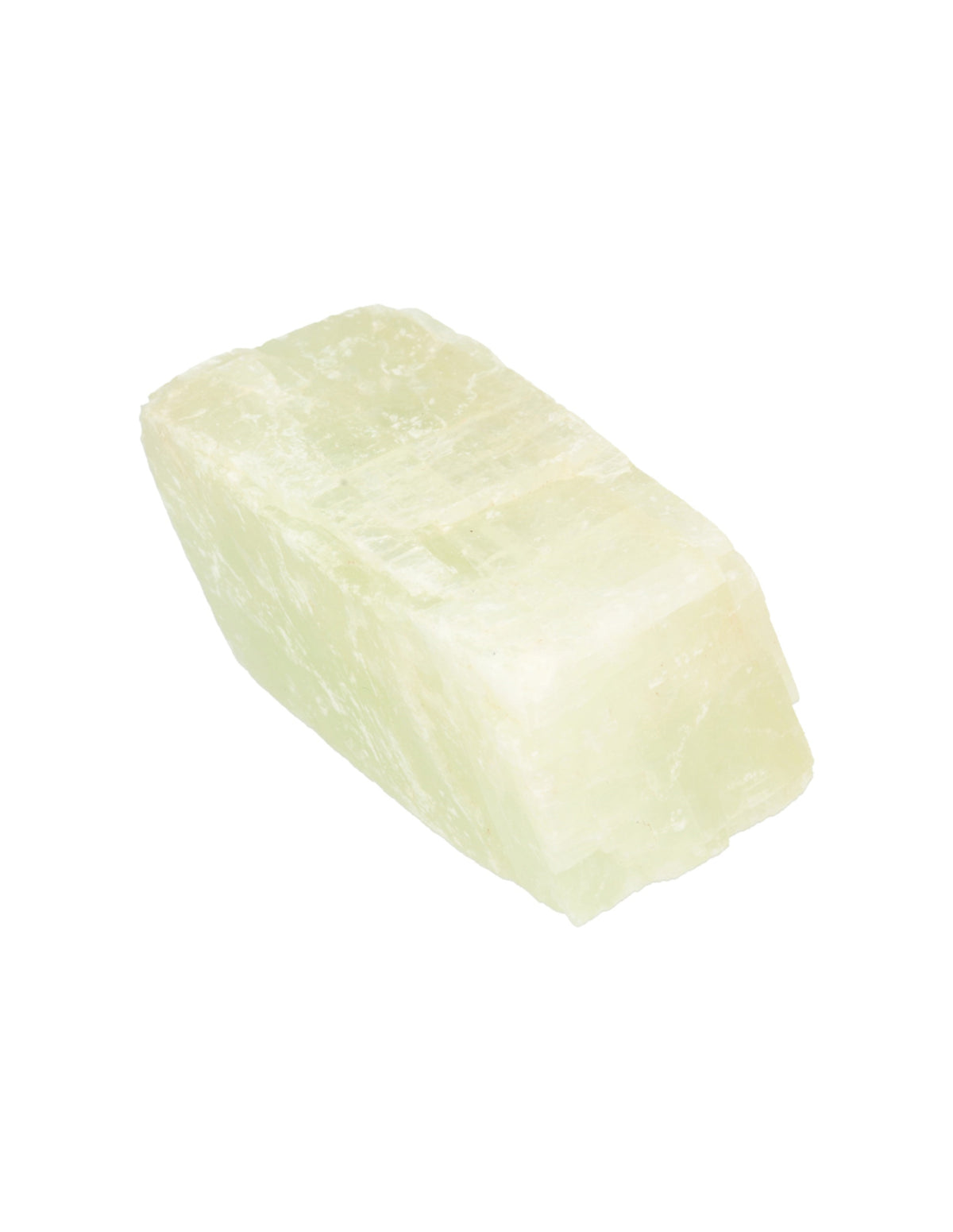 Calciet groen dubbelspaat ruw stuk 200-300 gram