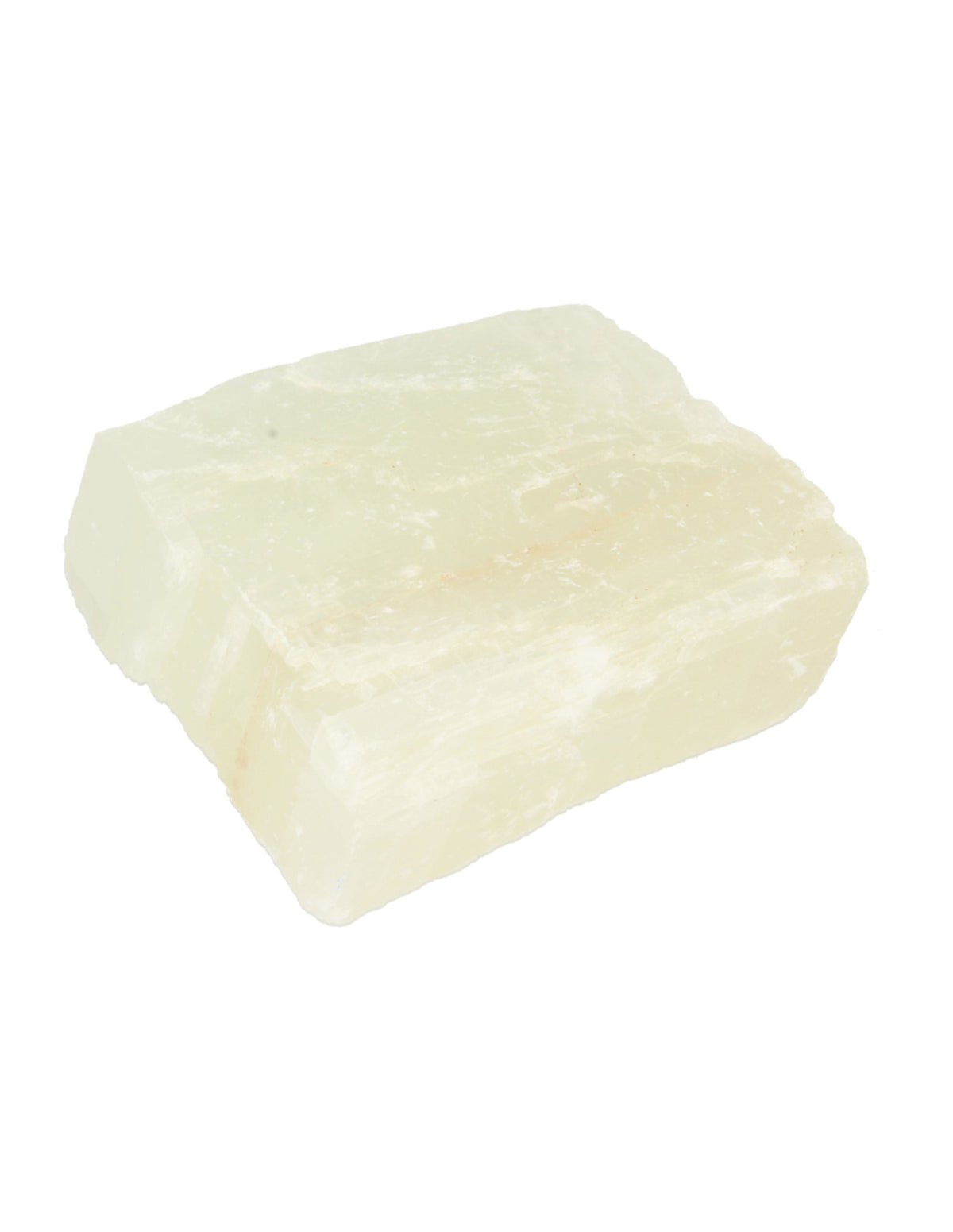 Calciet groen dubbelspaat ruw stuk 500-750 gram