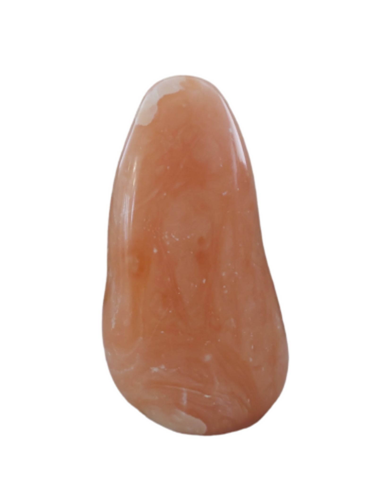 Calciet perzik sculptuur 700 - 850 gram