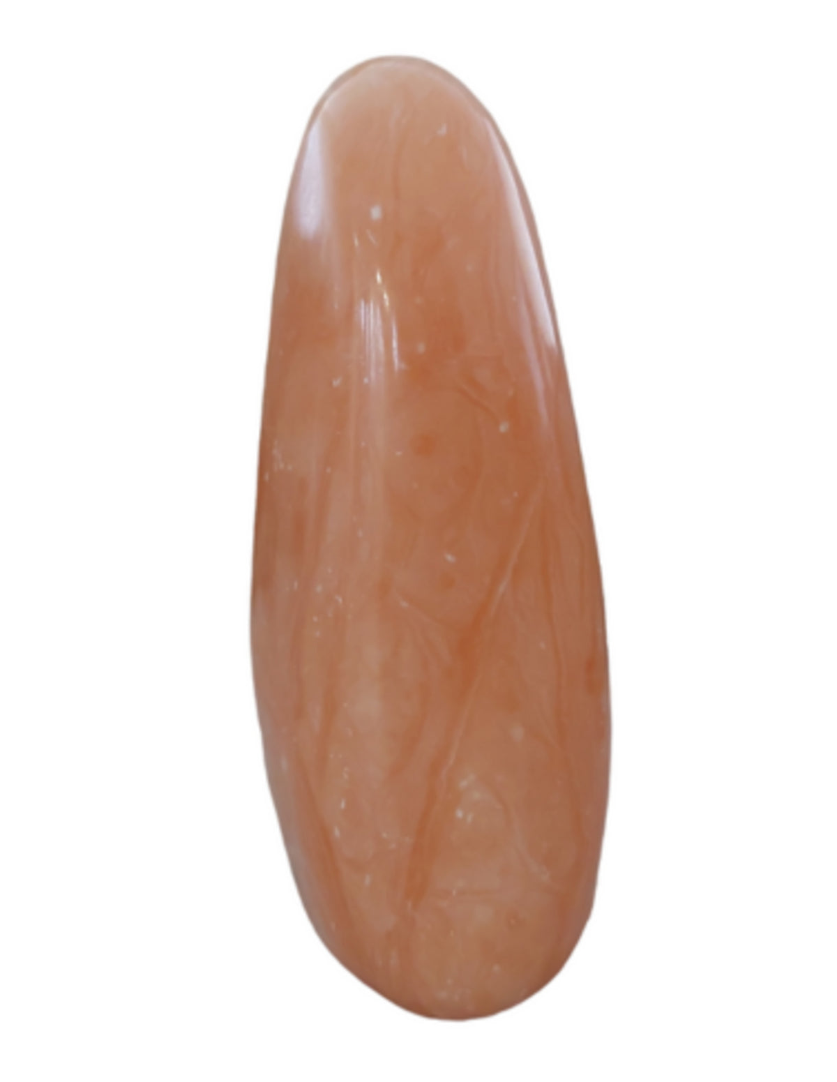Calciet perzik sculptuur 700 - 850 gram