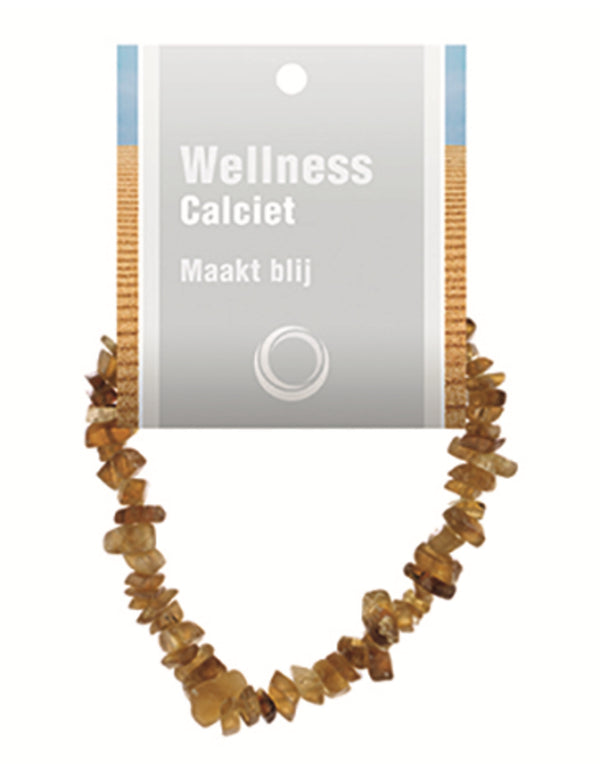 Calciet edelsteen splitarmband