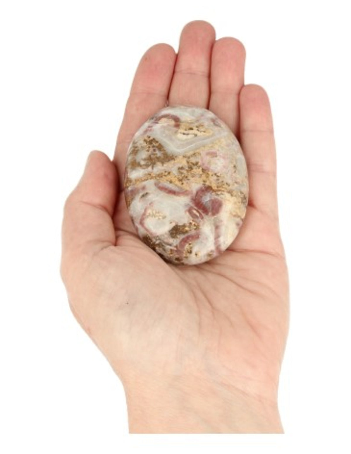 Calciet Strawberry handsteen