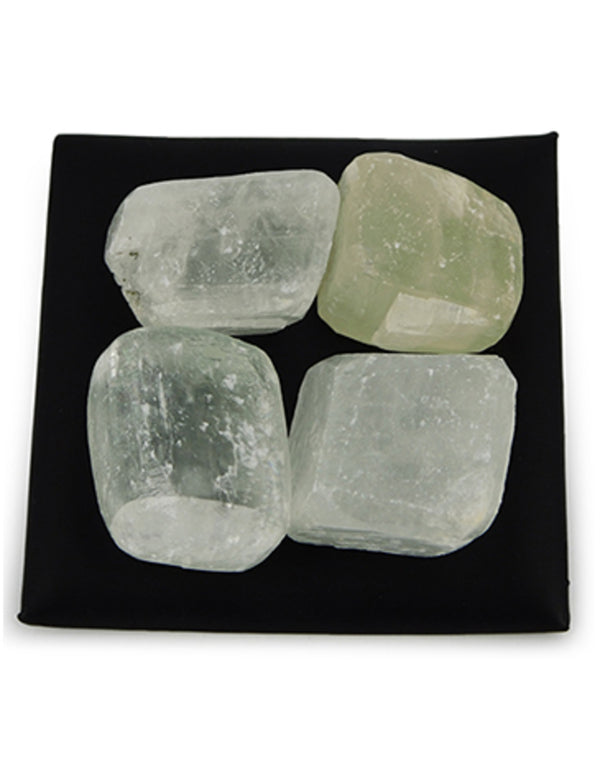 Calciet wit edelsteen trommelstenen - Icecubes 100 gr. (mt3)