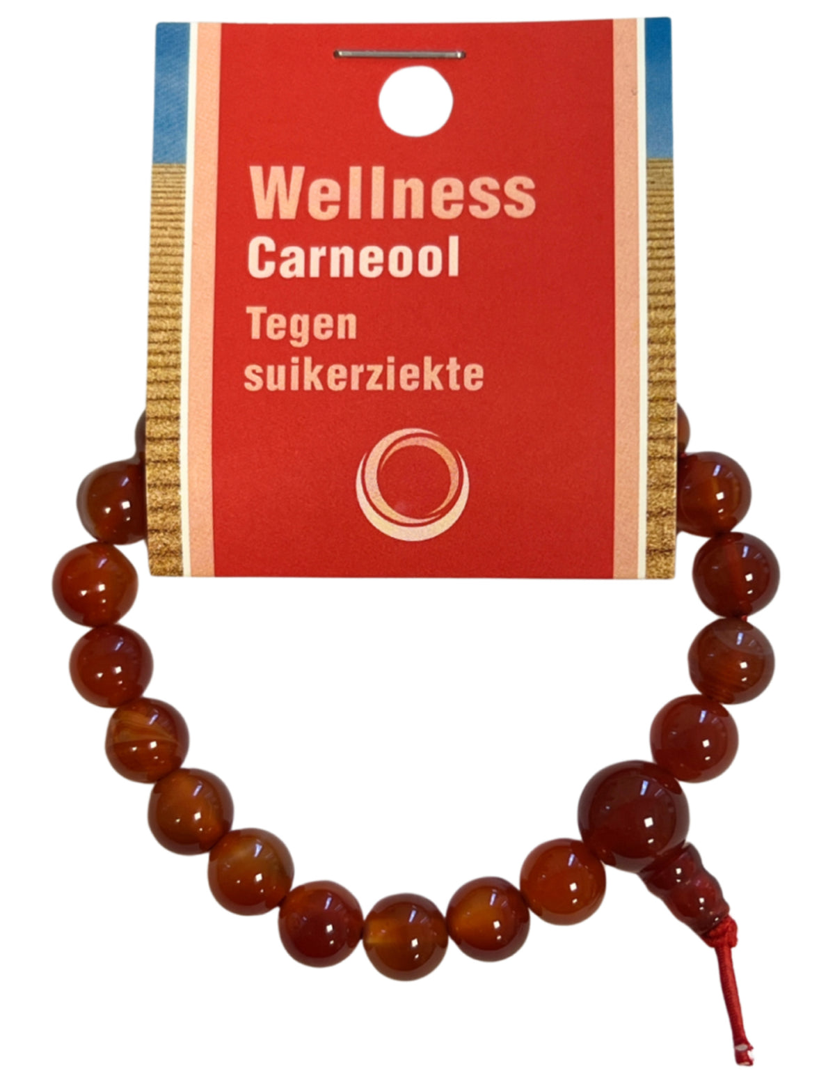 Carneool powerbead armband + kaart