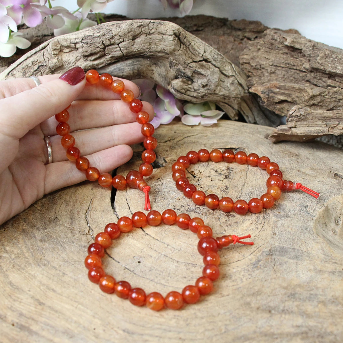 Carneool powerbead armband