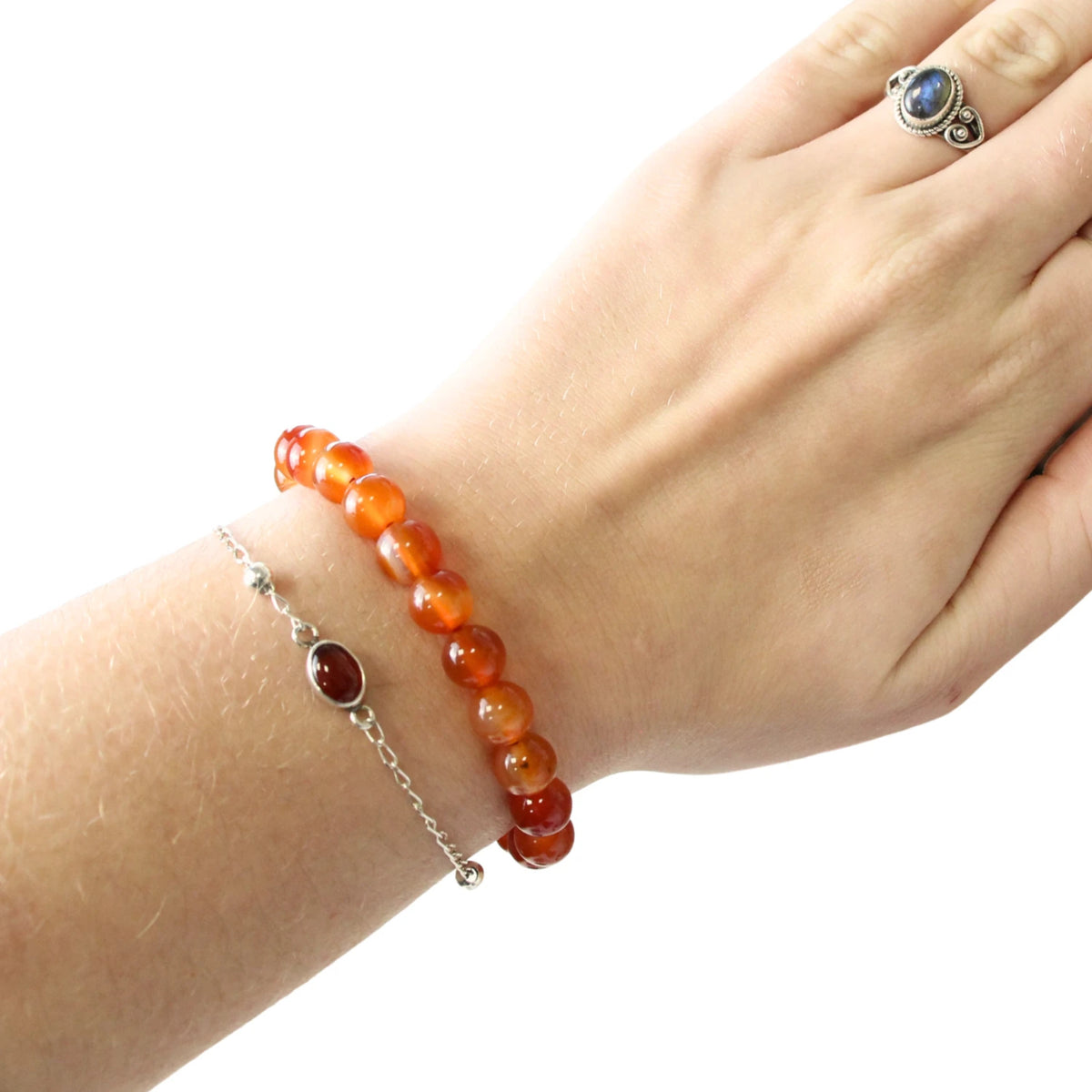 Carneool powerbead armband