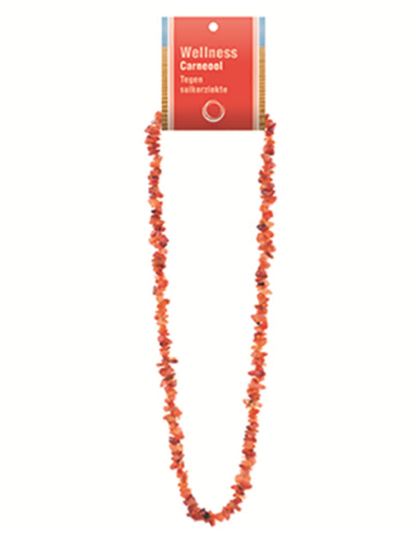 Carneool edelsteen splitketting